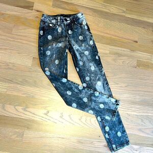 Justice Premium Polka Dot Jeans Size 10S